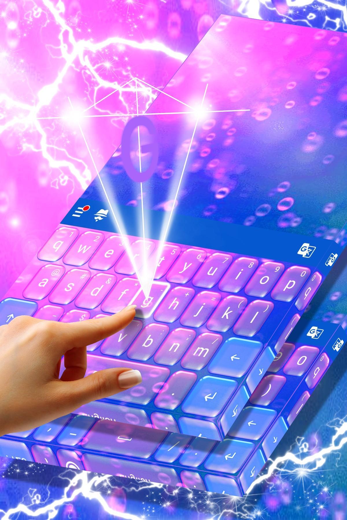 Animated Bubbles Keyboard Theme