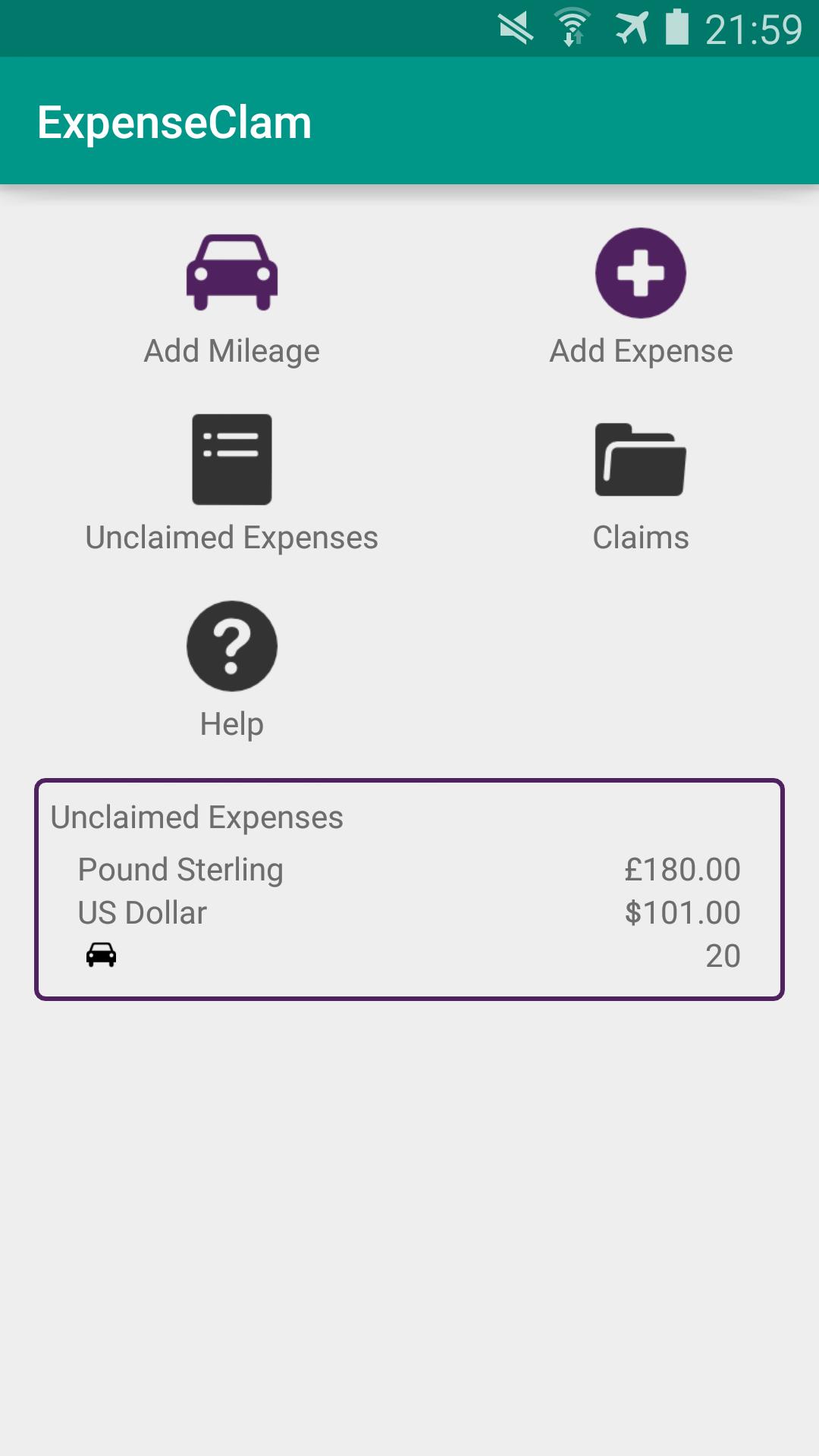 ExpenseClam (Free)