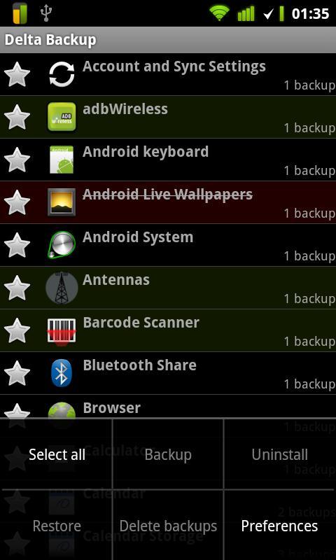 Delta Backup