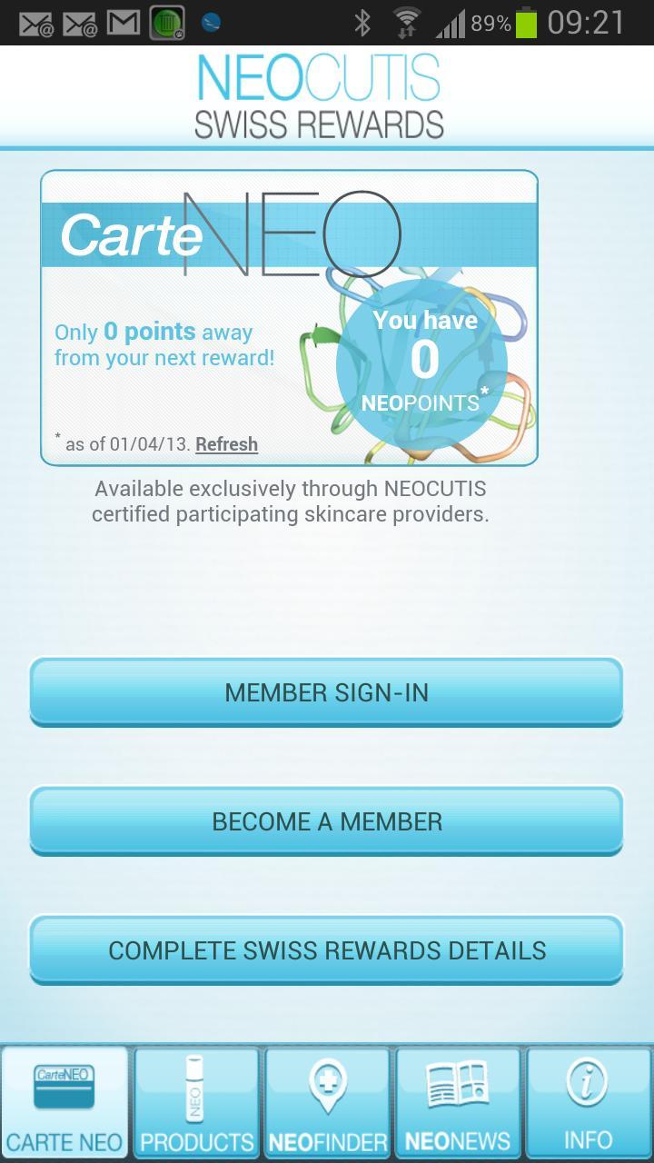 Neocutis Swiss Rewards