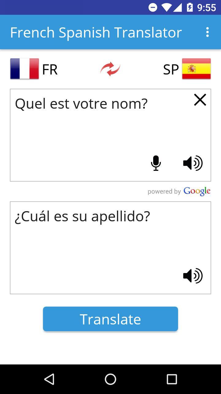 French Spanish Translator