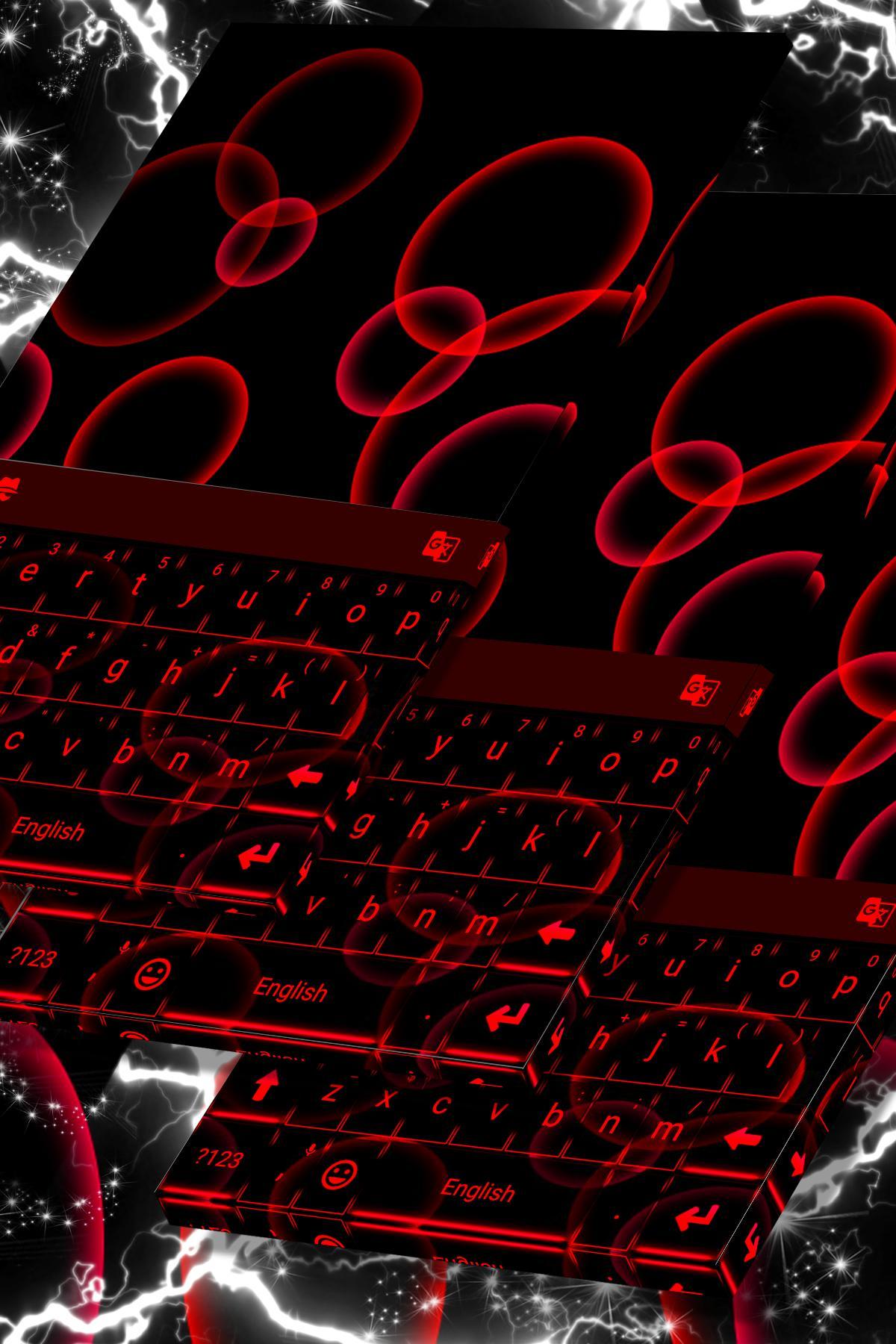 Neon Red Keyboard