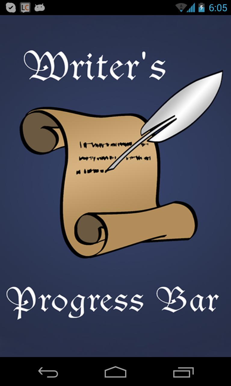 Writer's Progress Bar Bronze