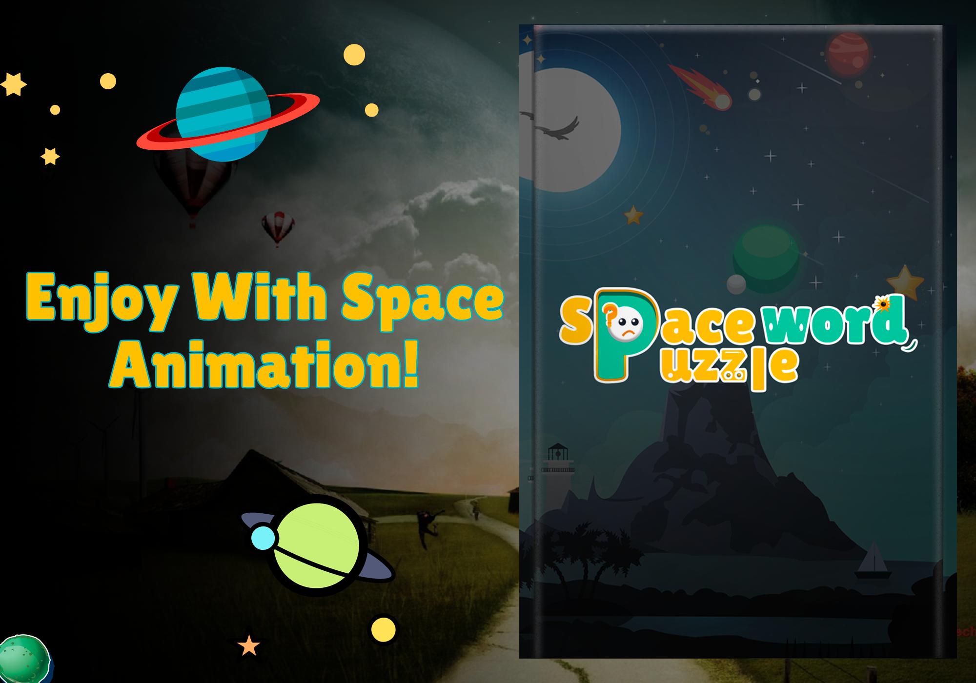Space Word Connect Puzzle Game
