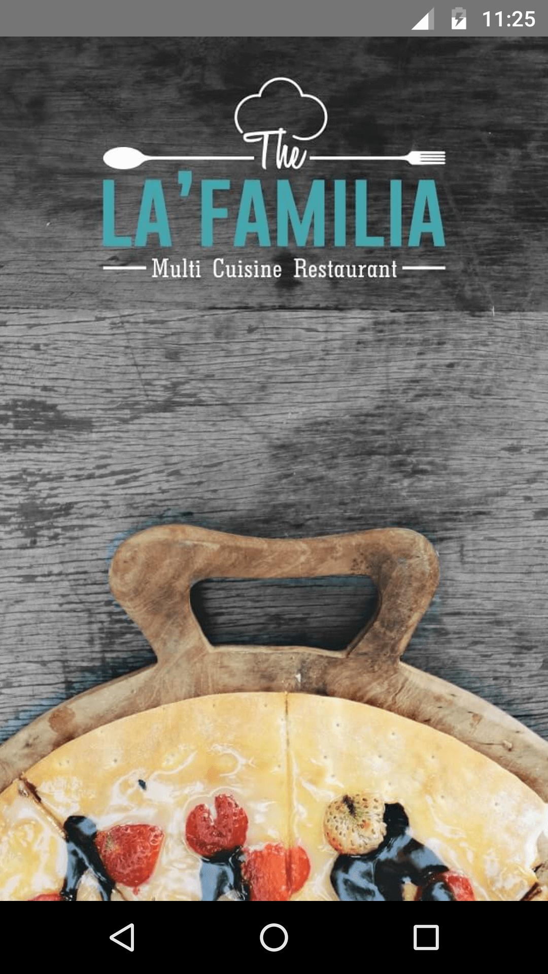 The la familia restaurant app