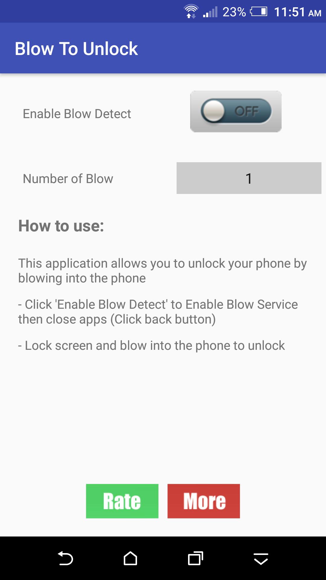 Blow To Unlock