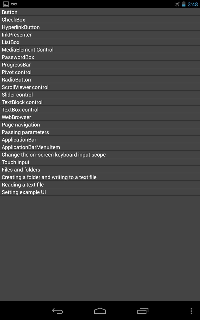 Windows Phone 8 Programs