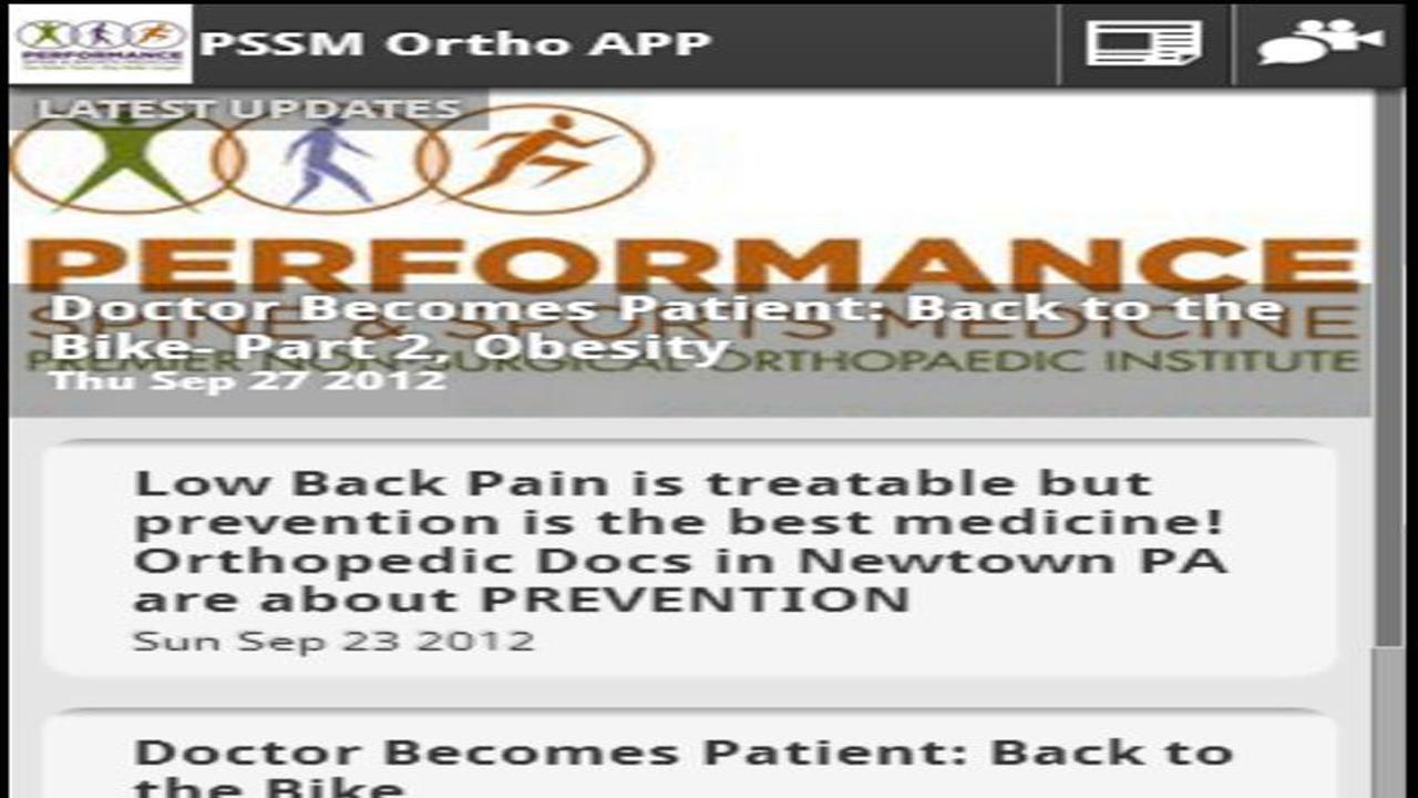 PSSM Ortho App