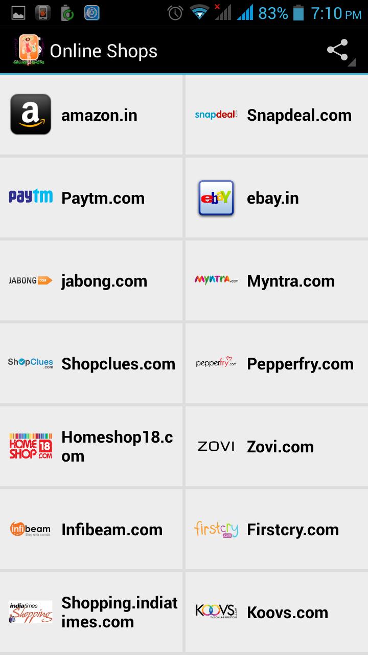 Online Shops