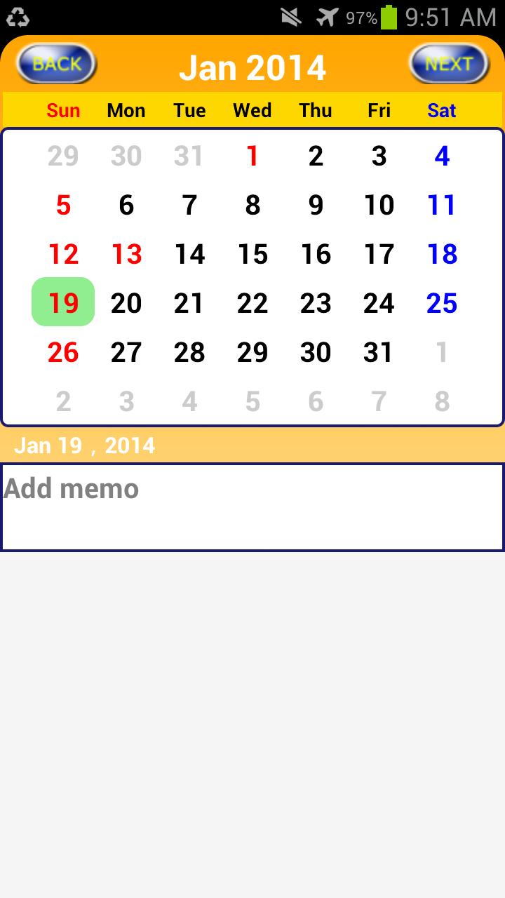 Memo Calendar