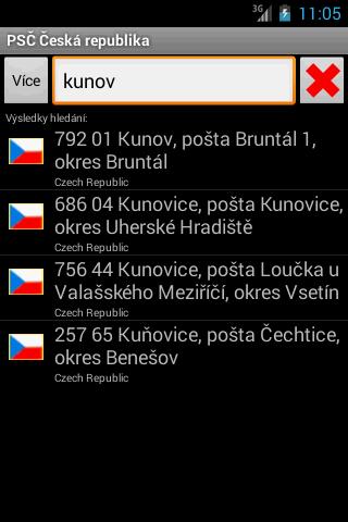 Czech Postal ZIP Code