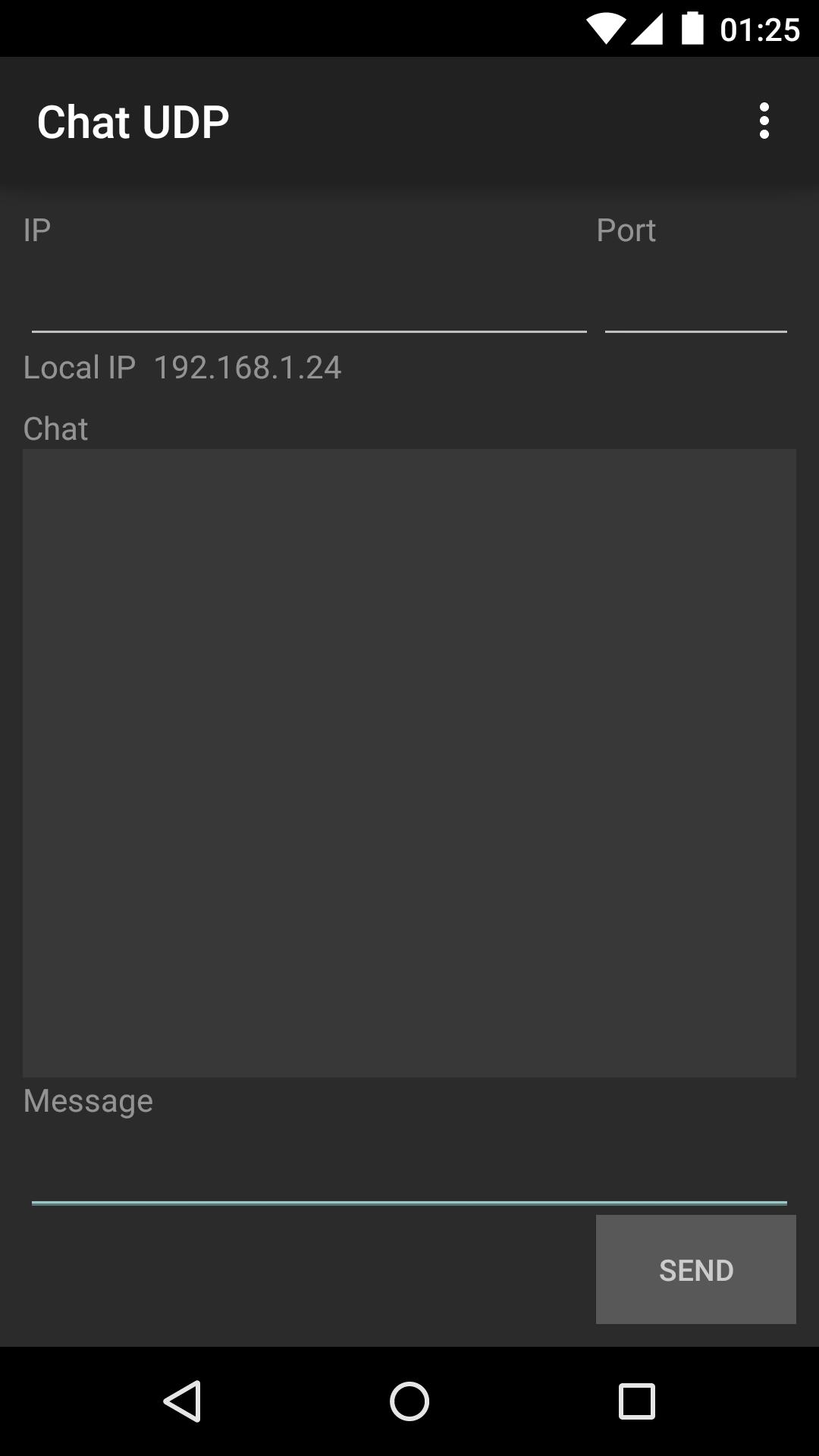 Chat UDP - Client / Server