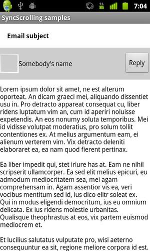 Synchronized Scrolling Library