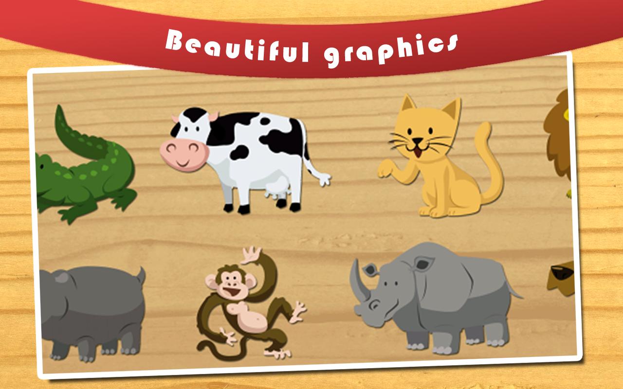 Animals Puzzle For Kids - Free