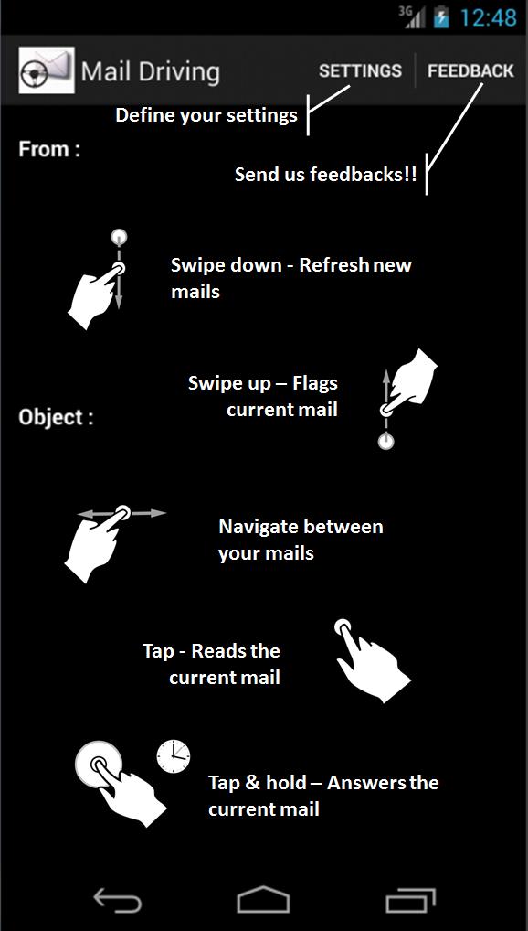 Mail driving Read mail & drive