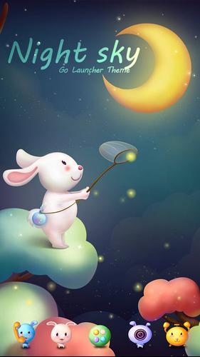 Night sky GO Launcher Theme