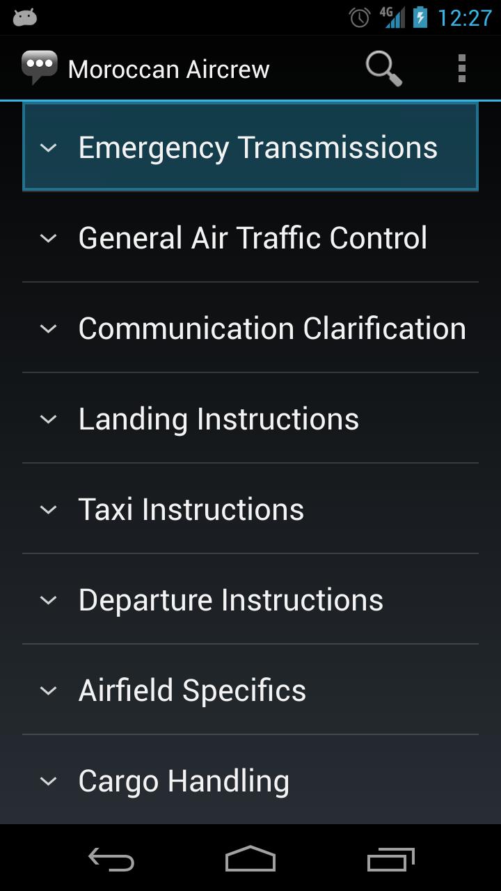 Moroccan Aircrew Phrases