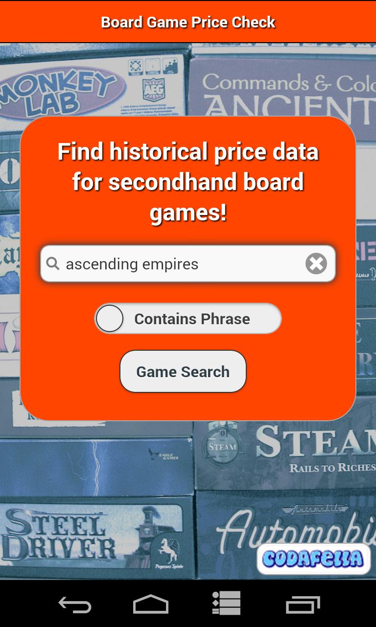 Board Game Price Check - Free