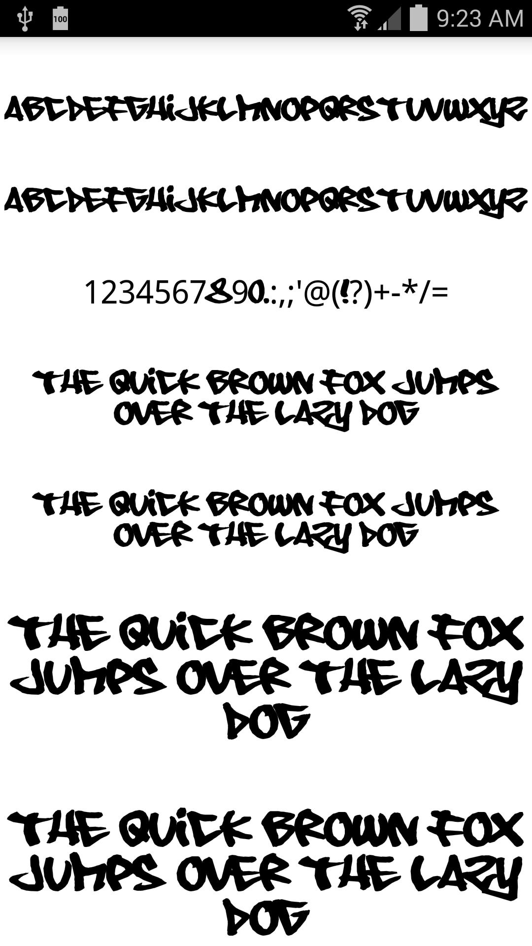 Graffiti Fonts Message Maker