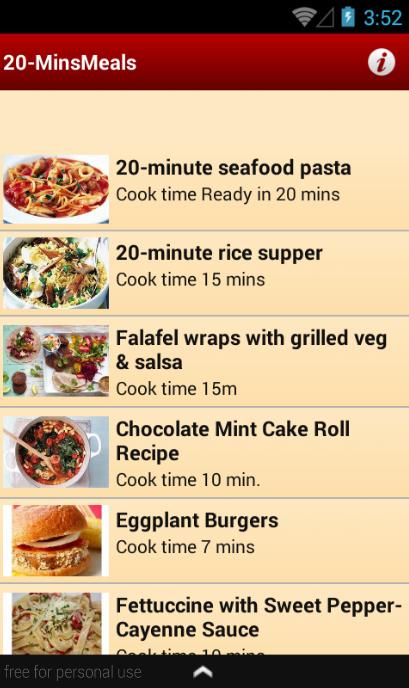 20 Minutes Meals Recipes