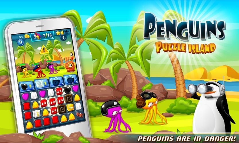Penguins: Puzzle Island HD