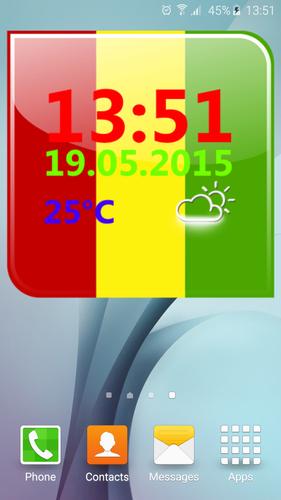 Ganja Weed Digital Clock