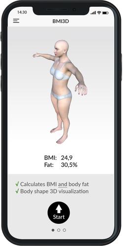 BMI 3D - Body Mass Index and body fat in 3D