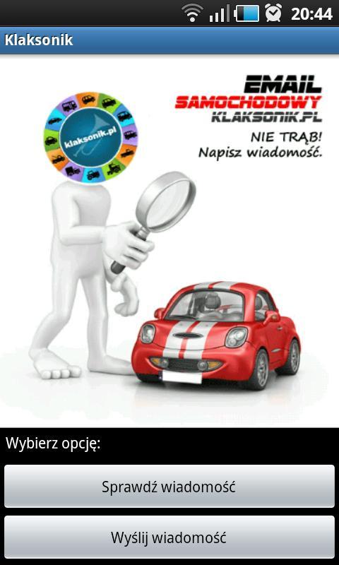 Email samochodowy - Klaksonik