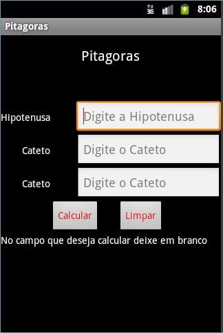 Calculadora de Pitagoras