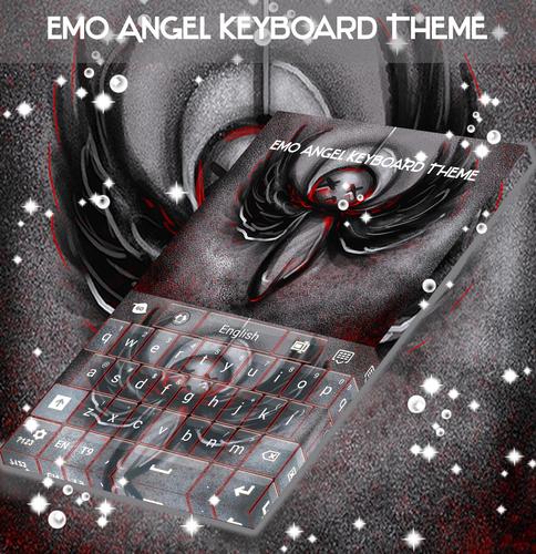 Emo Angel Keyboard Theme
