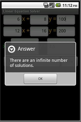 System Of Equations Solver