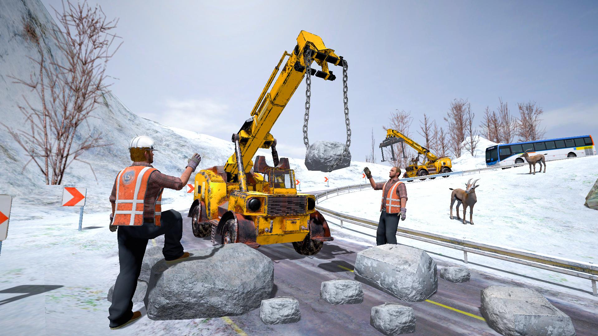 Offroad Snow Excavator: Grand Crane Simulator Game