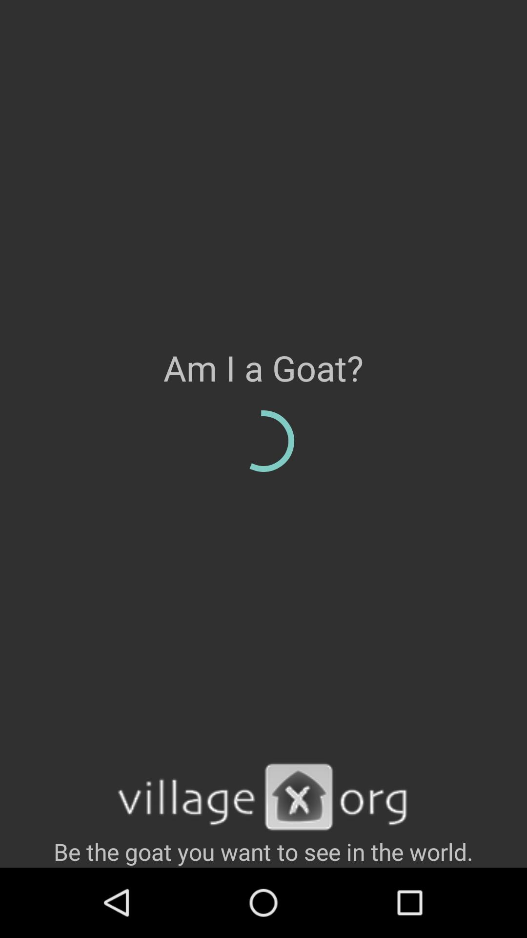 Am I A Goat?