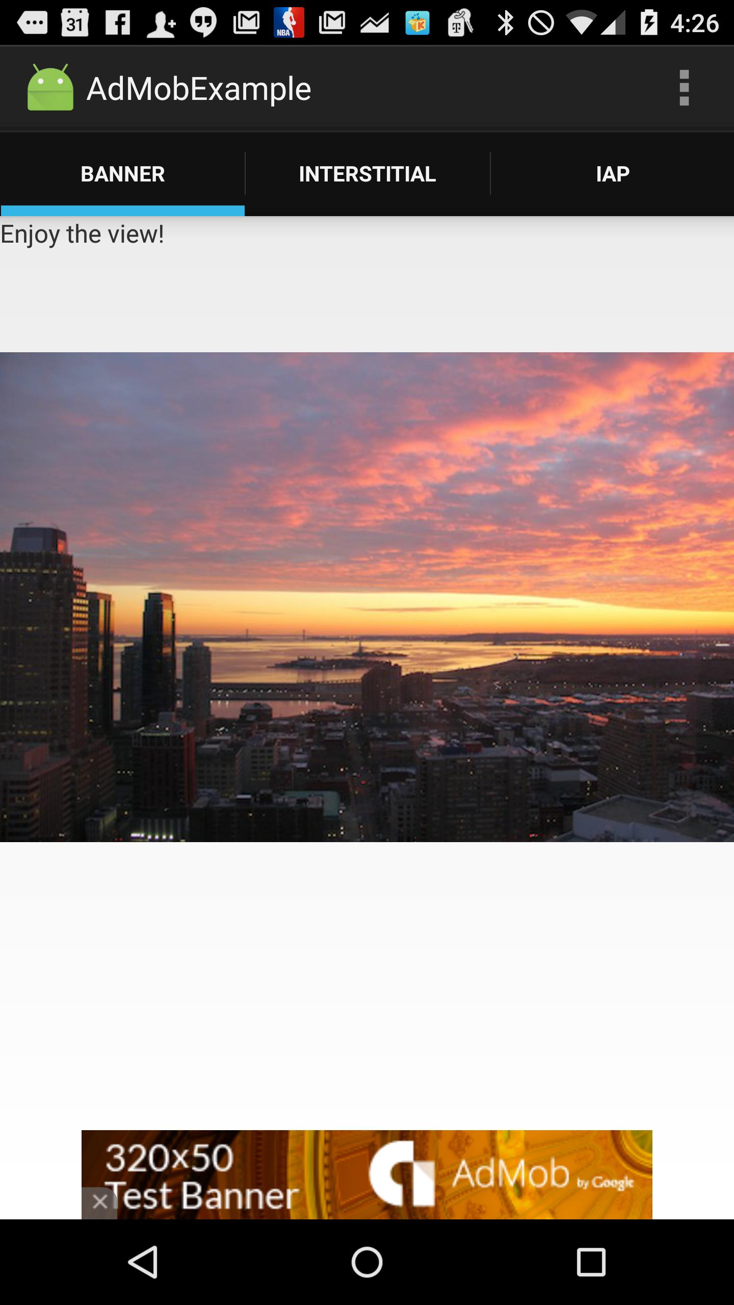 Ads Example for AdMob