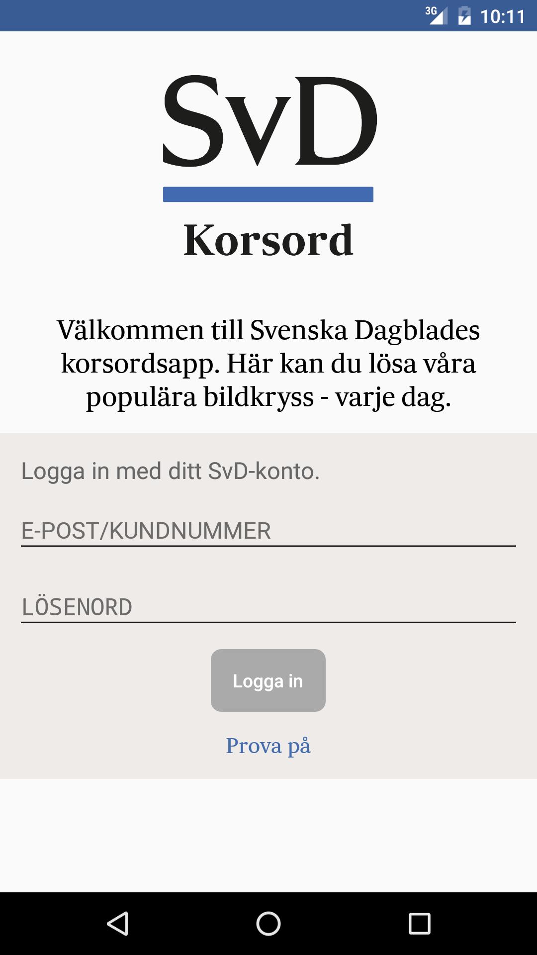 SvD Korsord