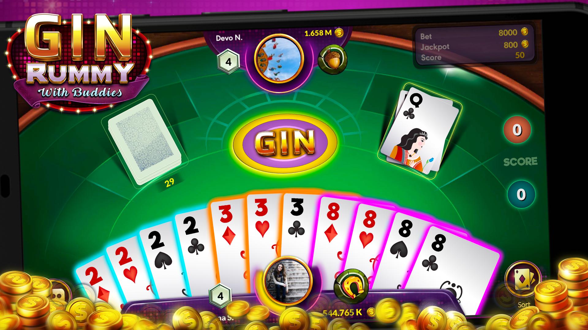Gin Rummy - Online Free Card Game