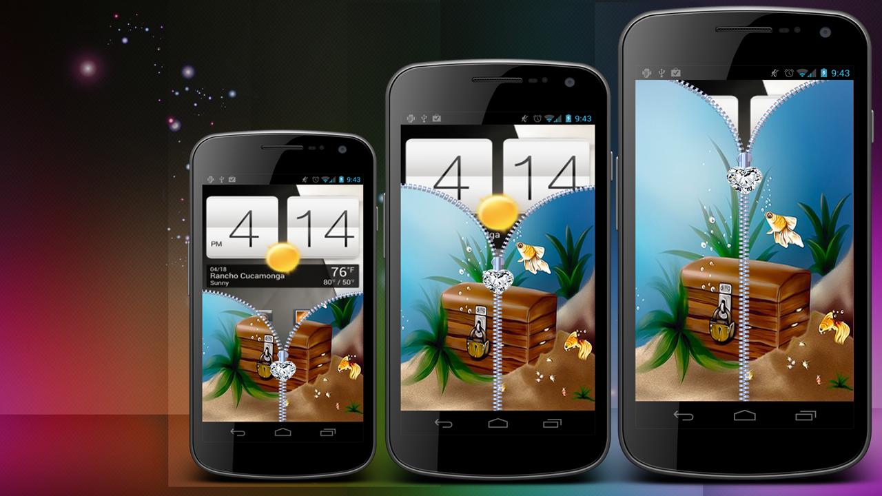 Sea Water Zipper Screen Lock