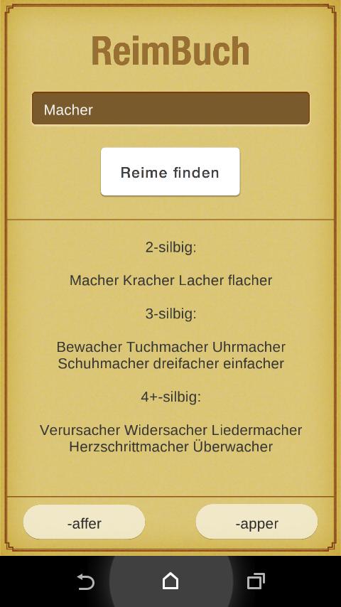 ReimBuch - Das Reimlexikon