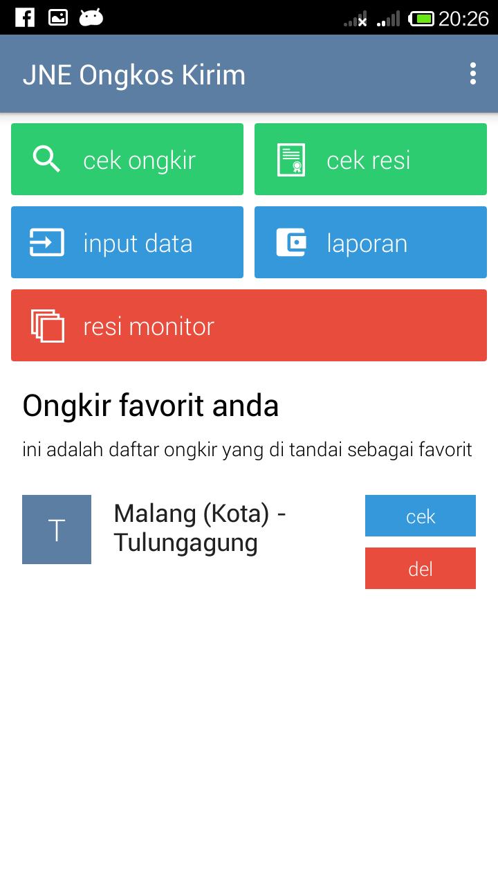 Ongkos Kirim JNE