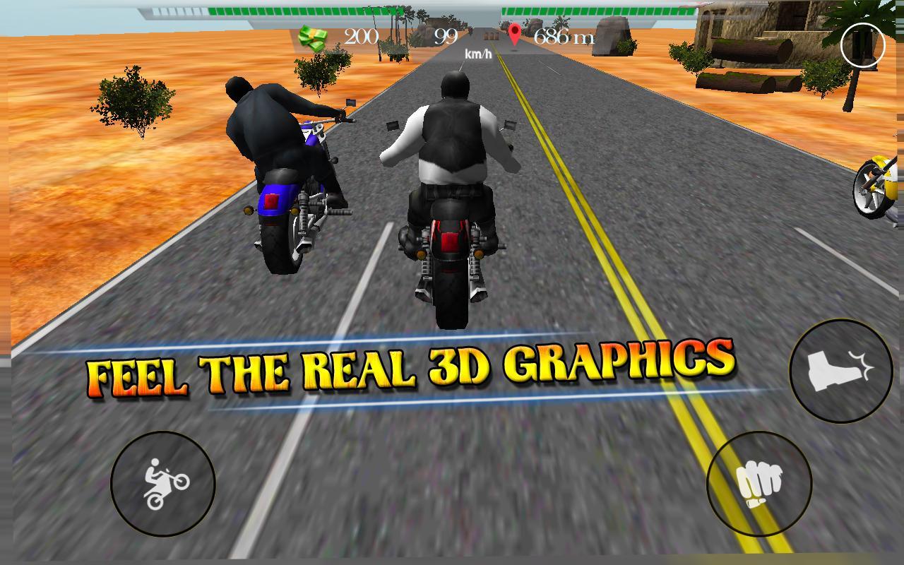 Motorcycle ride thriller 3D
