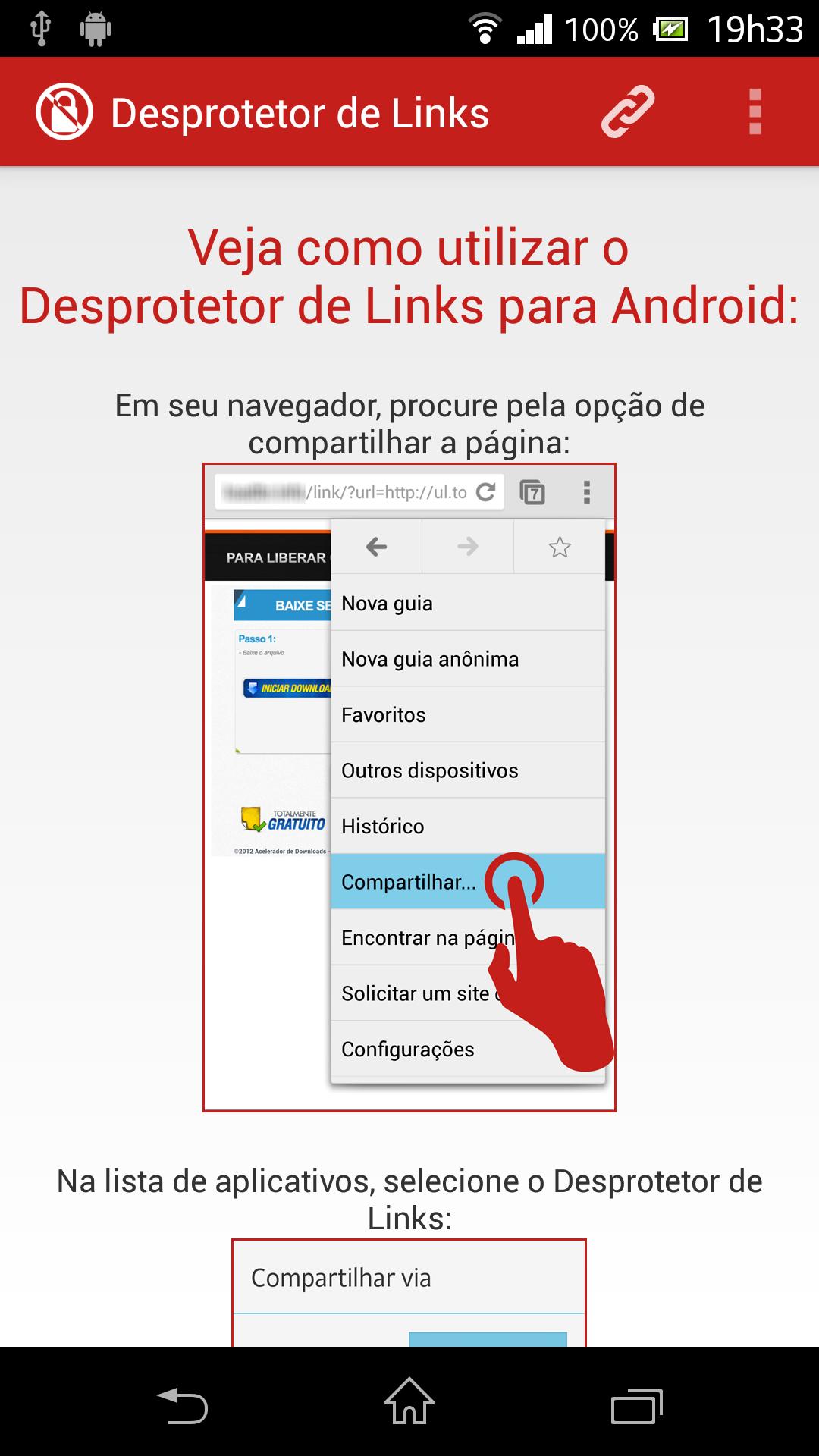 Desprotetor de Links