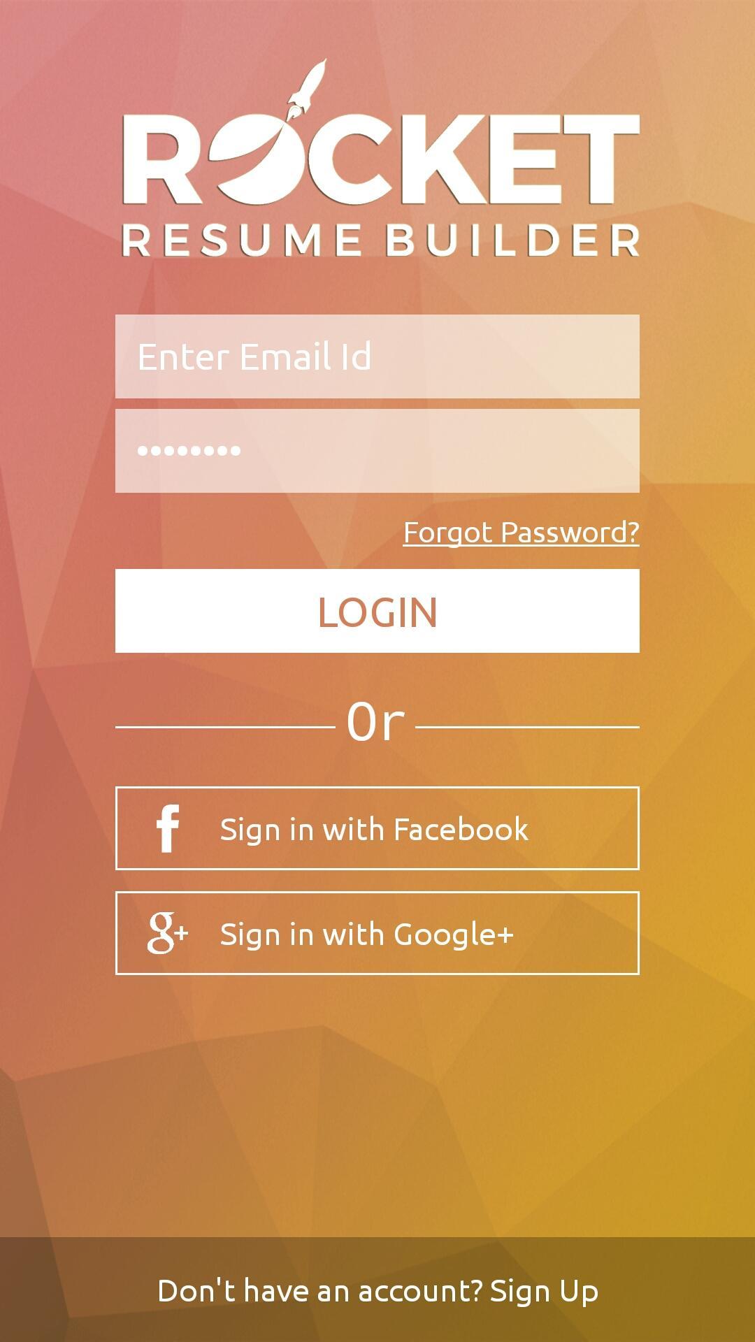 Rocket Resume Builder