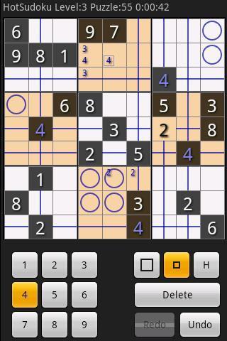 Hot Sudoku