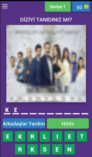 Dizi Tahmin - Zor