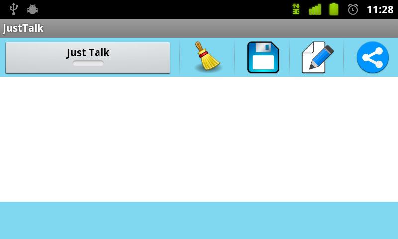 Just Talk - Text to Speech . Read news & blogs