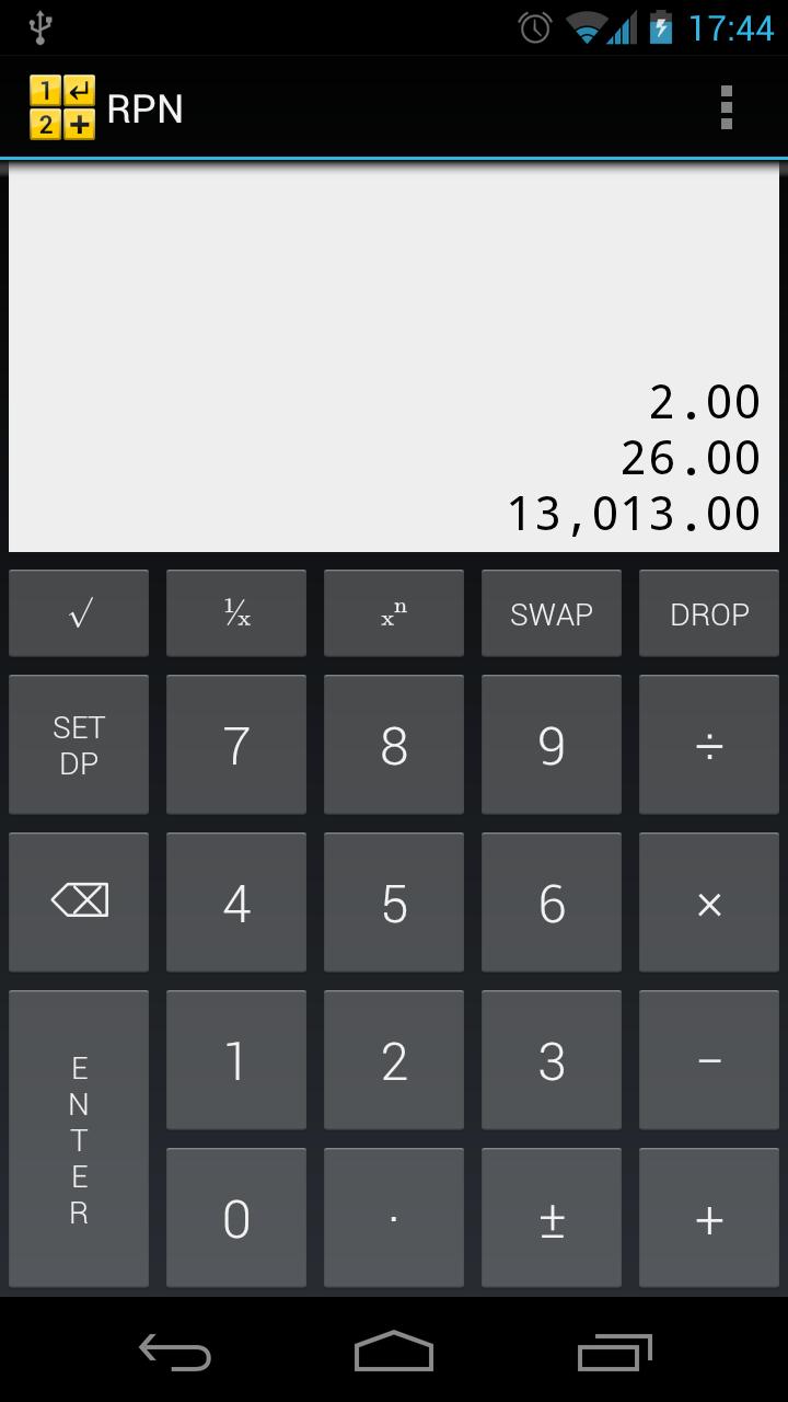 RPN calculator