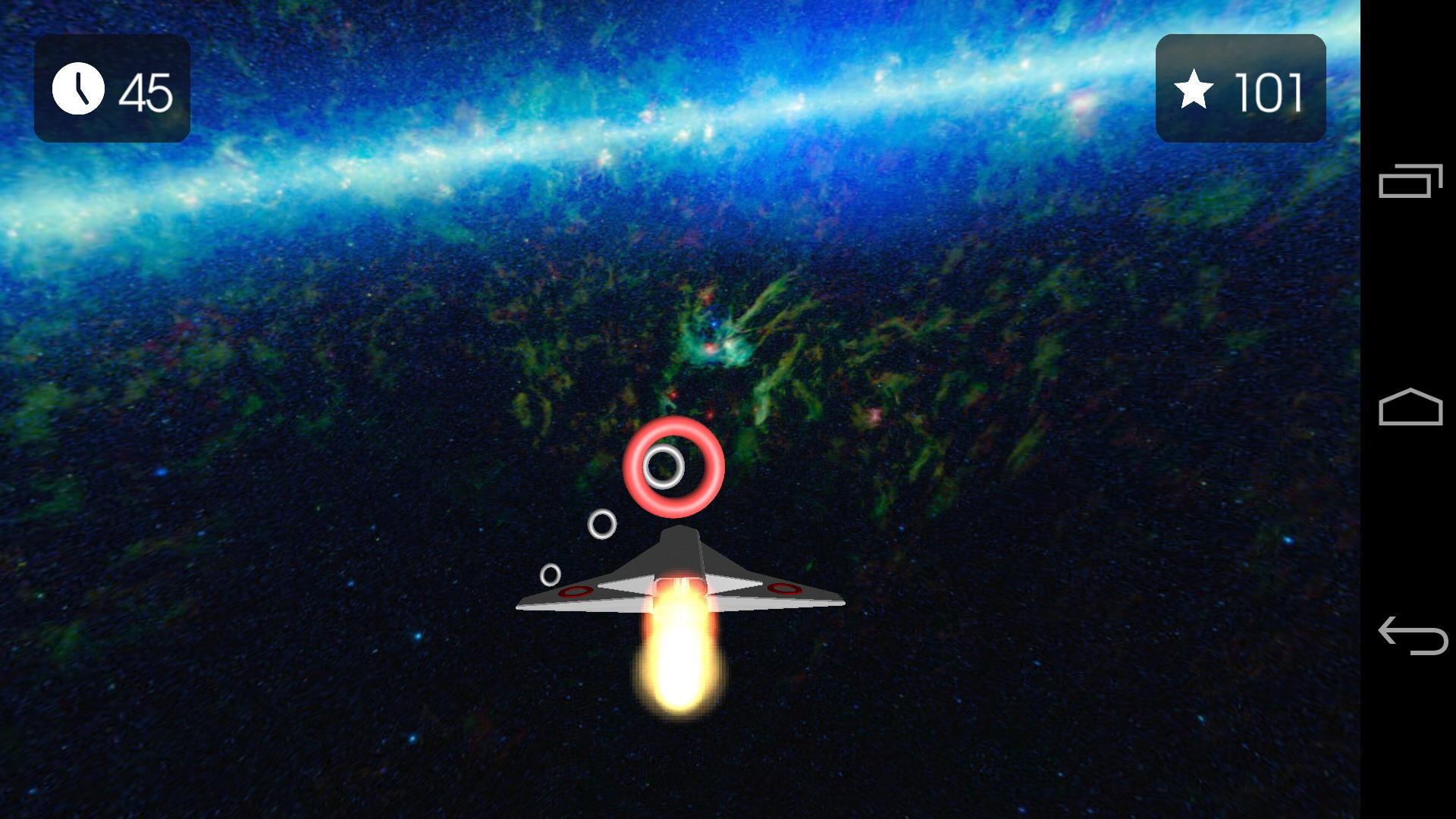 FLY through outer space!