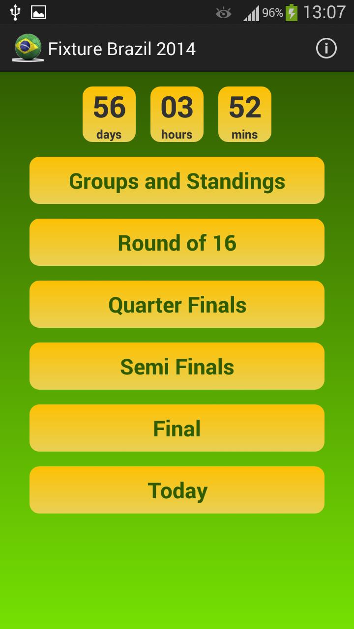 Fixture Brazil 2014